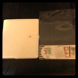 New In Box White Happy Planner Deluxe Cover
